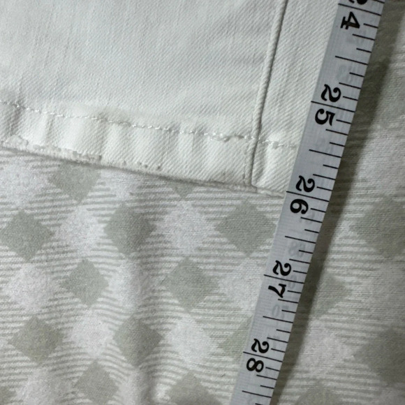 Banana Republic Distressed Jeans Womens 24/00 Petite Skinny Fit Zip Front White - Picture 8 of 8